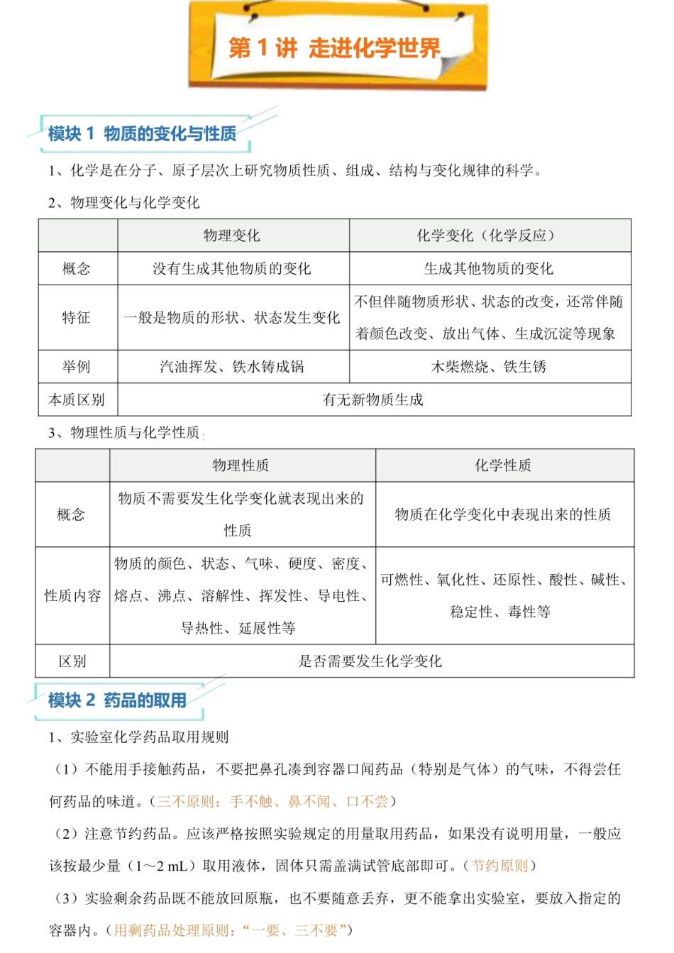 初中化学最新初中化学精华知识手册.pdf