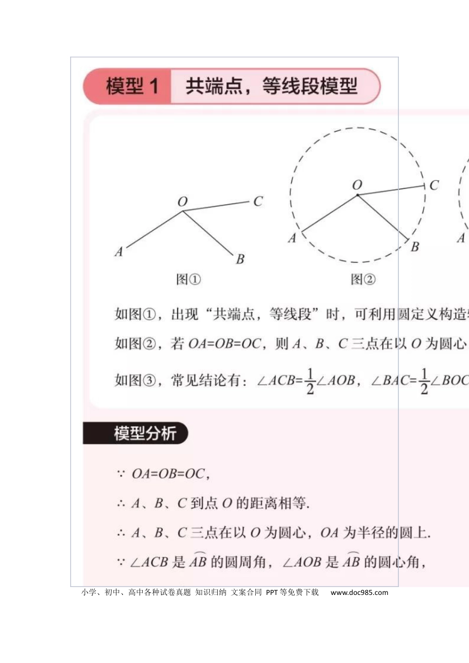 初中数学几何模型.docx