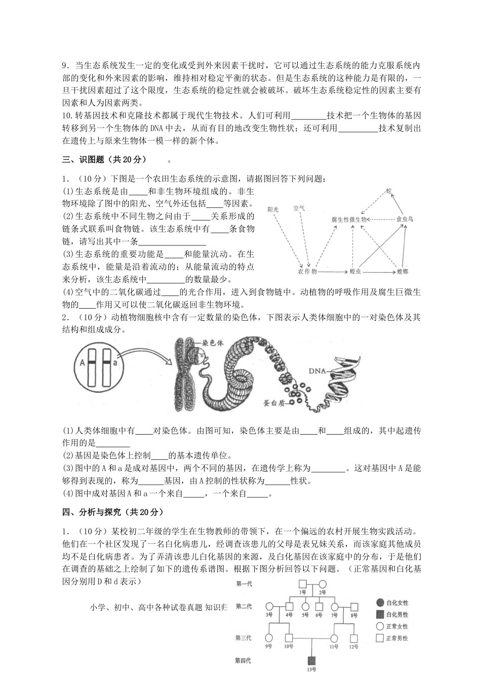 四川省成都市2019年中考生物真题试题.doc