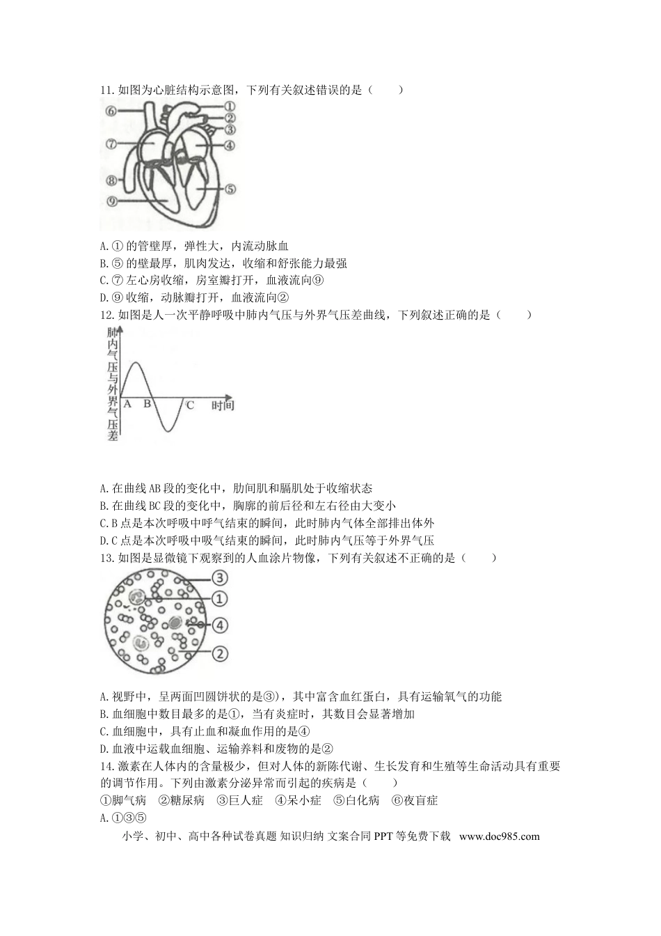 山东省临沂市2019年中考生物真题试题.doc