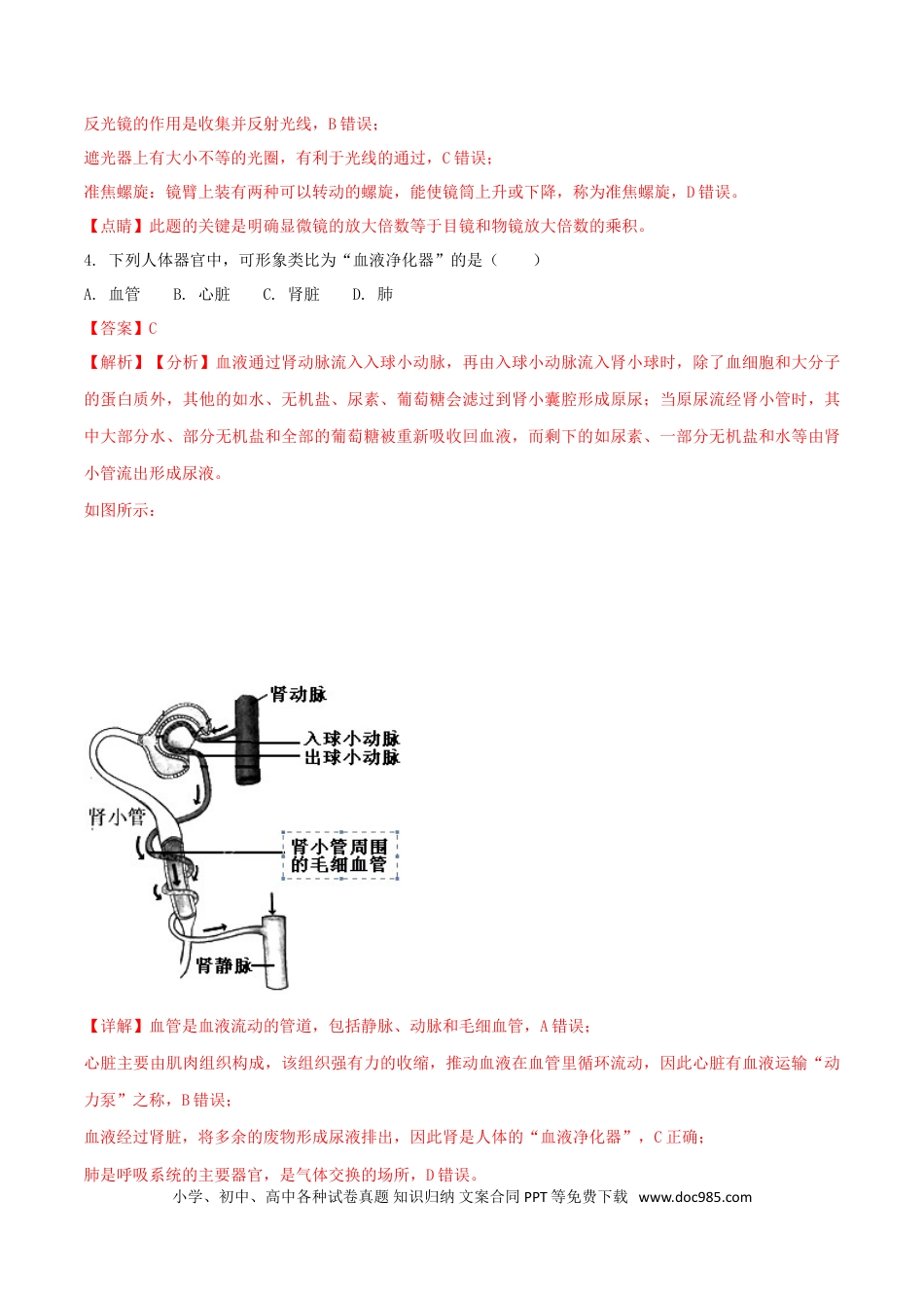 安徽省宣城市2018年中考生物真题试题（含解析）.doc