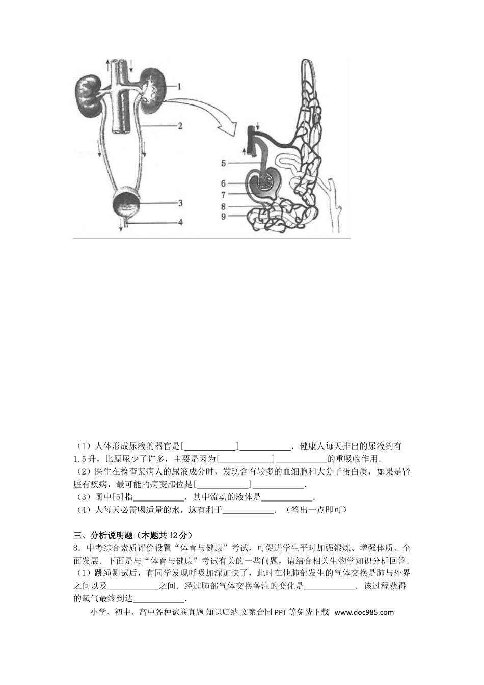 宁夏2016年中考生物真题试题（含解析）.doc