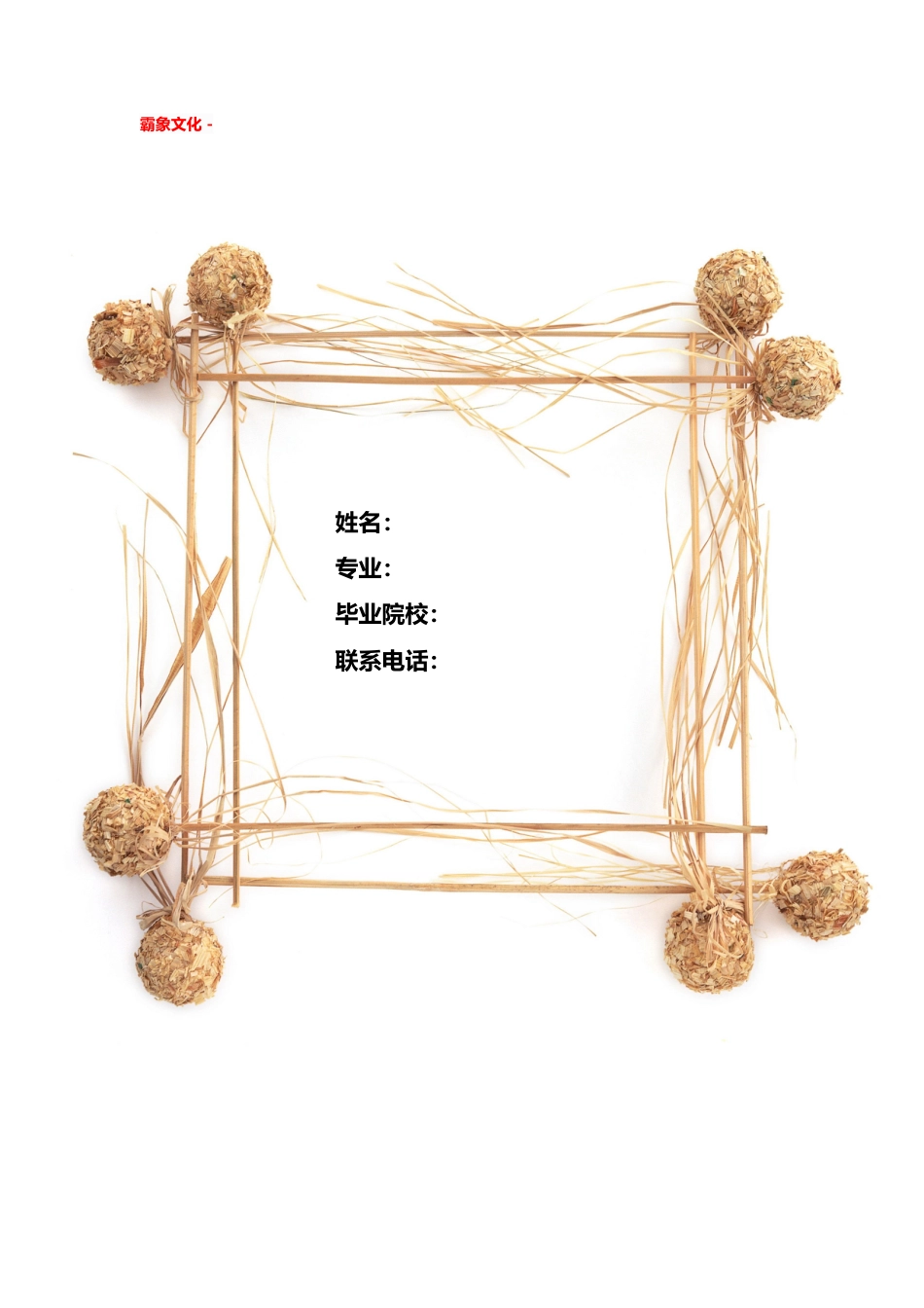 【简历封面】1000套 简历模板简历封面+ (229)  免费下载.doc