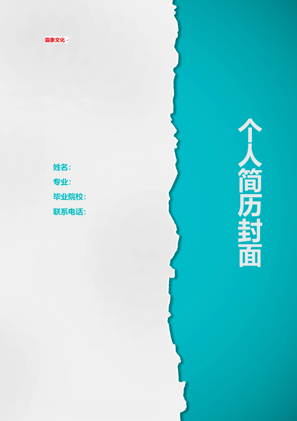 【简历封面】1000套 简历模板简历封面+ (211)  免费下载.doc