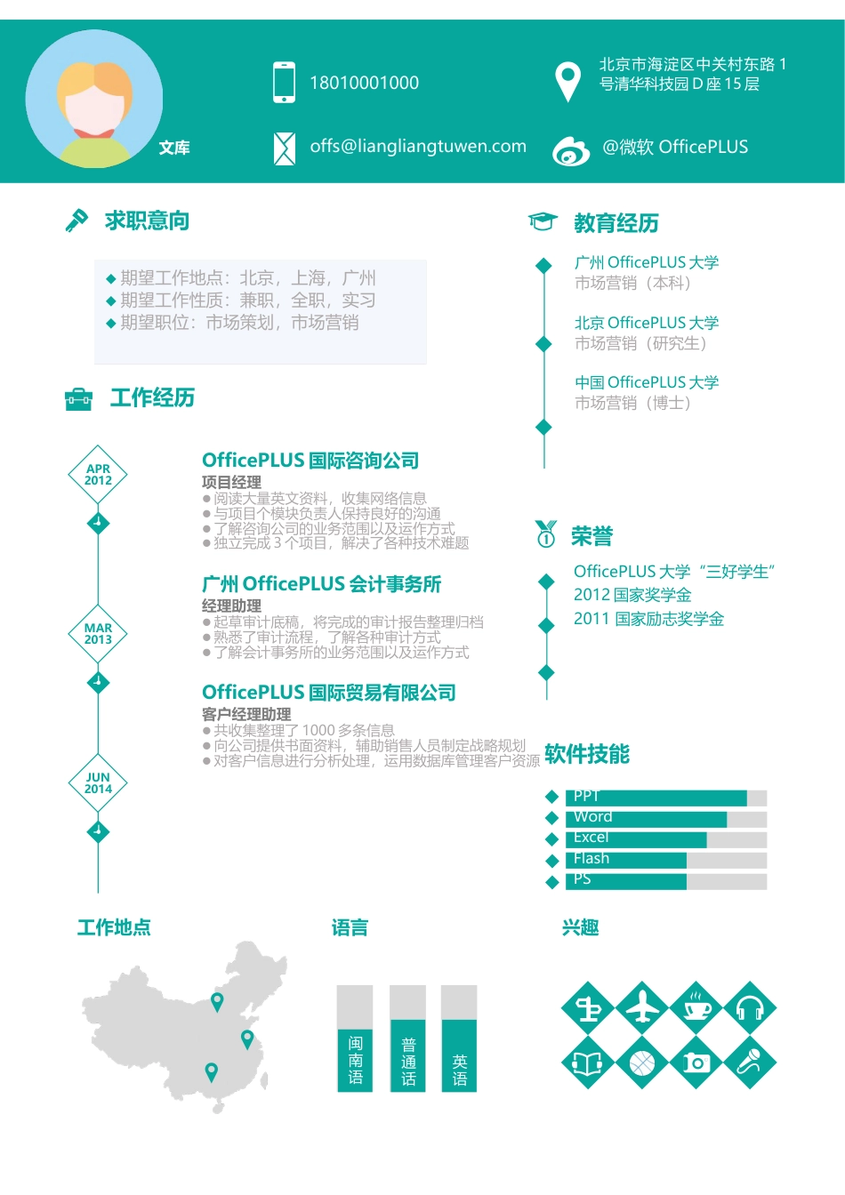 基础型简历模板 简历模板新增WORD个人简历 (31)  免费下载.docx