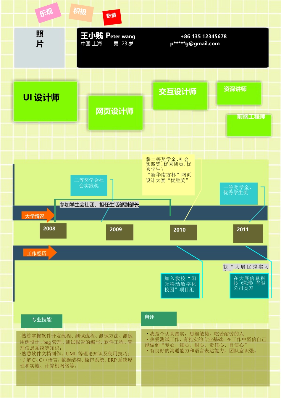 a011-201303.丰富色_罗列式_适用于应届生_1页式_无内容_无封面.doc