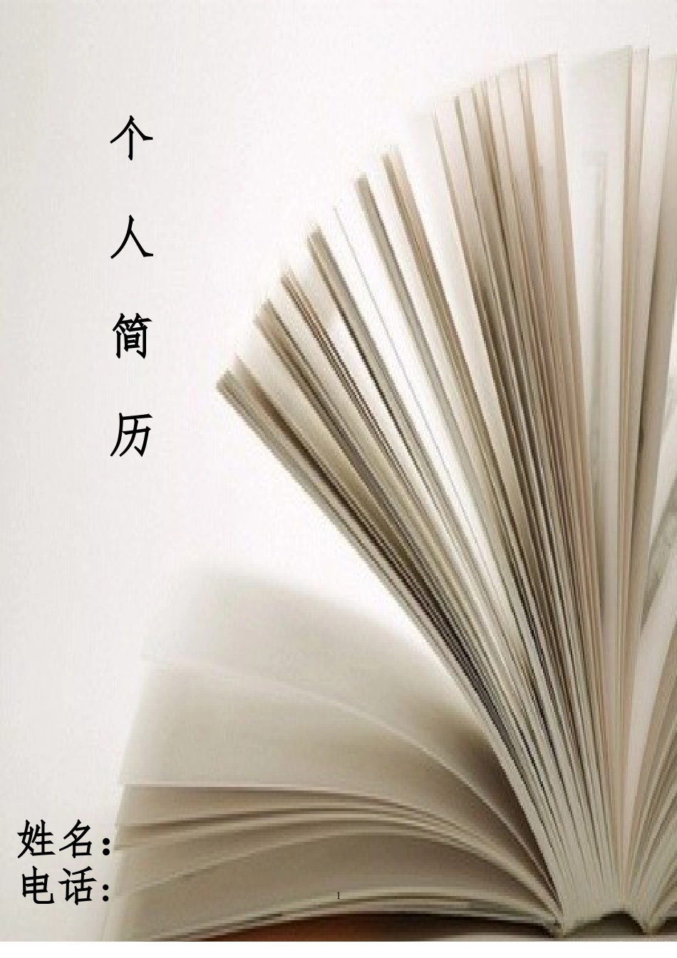 137.书香净白_表格式_适用于应届生_1页式_无内容_有封面.doc