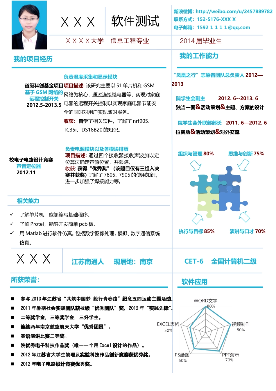 蓝色创意风格一页.doc