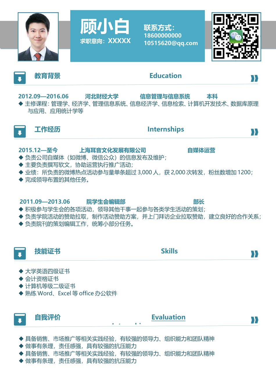简历-最新简历个性简历求职简历225.doc