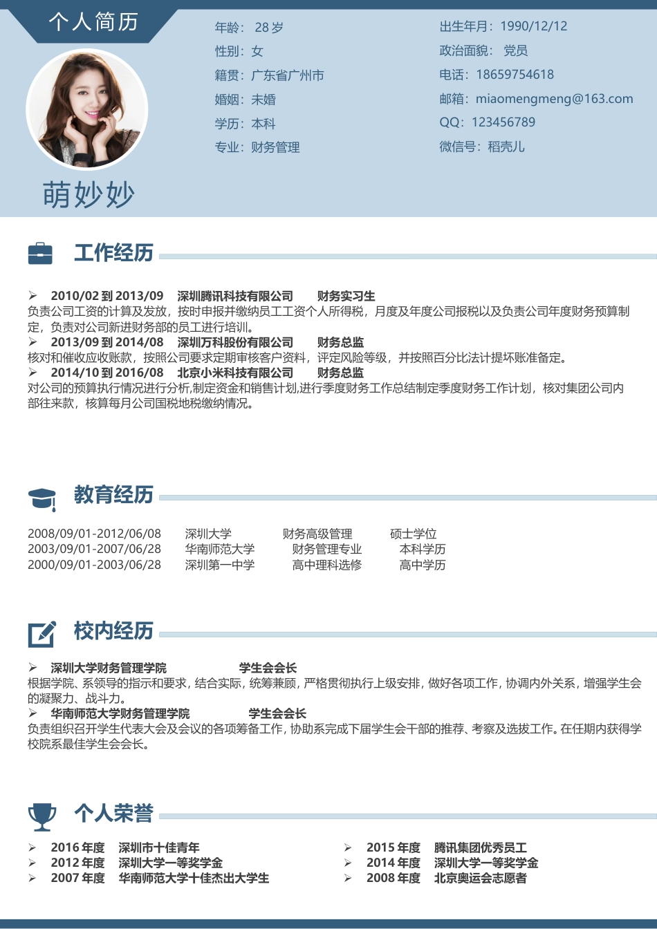 个人简历M142.doc