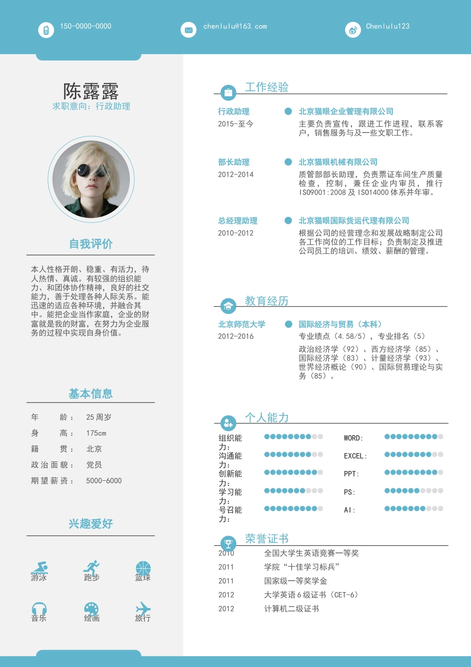 【猫眼】简约创意简历39.docx