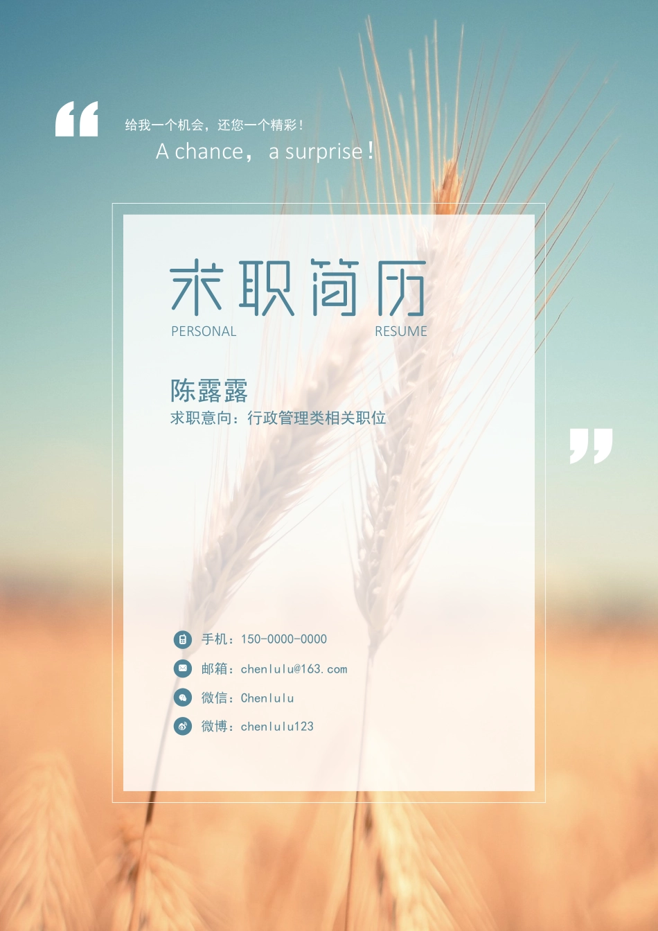 【猫眼】简约创意简历104.docx