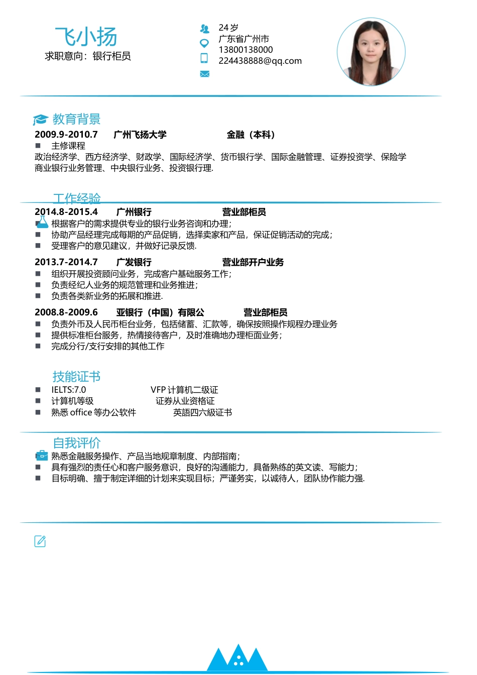 热门简历-求职简历107.docx