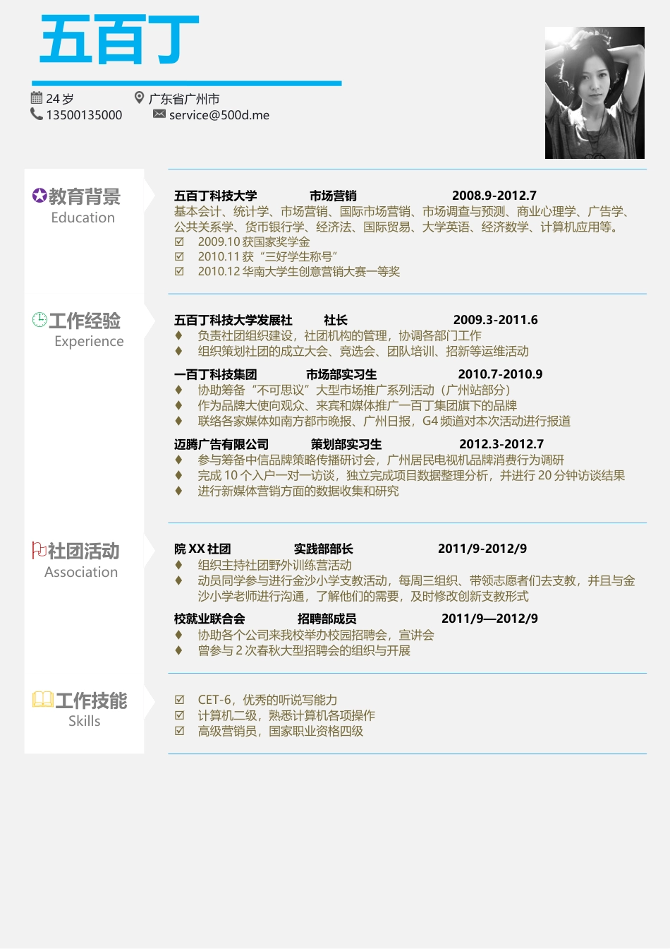 五百丁简历.docx