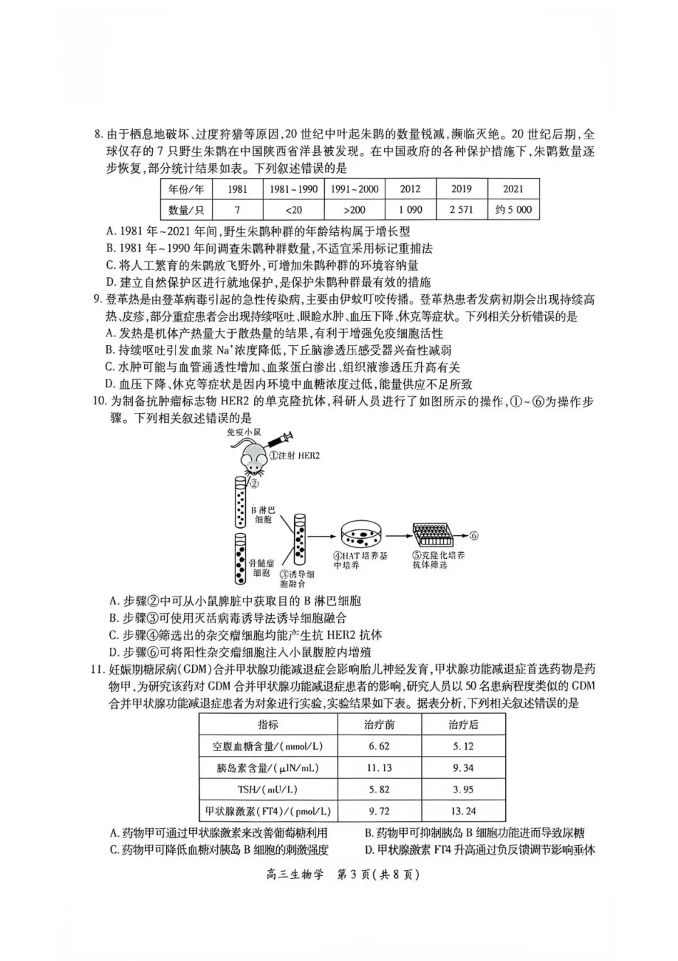 江西赣抚吉十二校联盟2026-2027学年上学期高三阶段性测试【生物】试题+答案.pdf