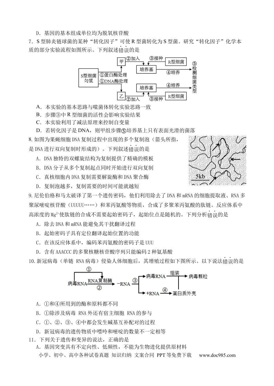 高一数学模拟题2025期末考试10版.docx