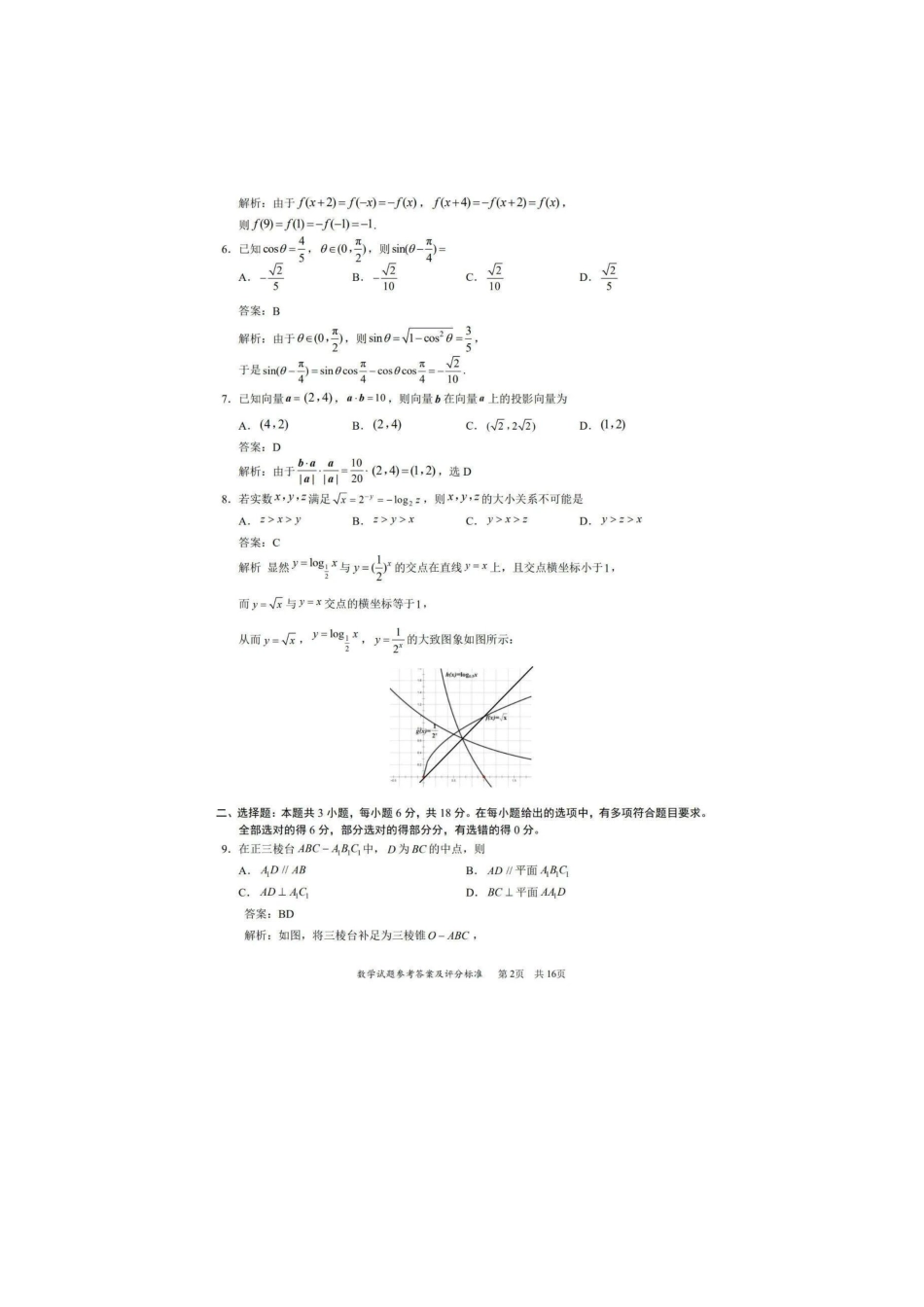 高三数学 模拟题   2026年深圳市高三年级第一次调研考试数学试题参考答案(1).pdf