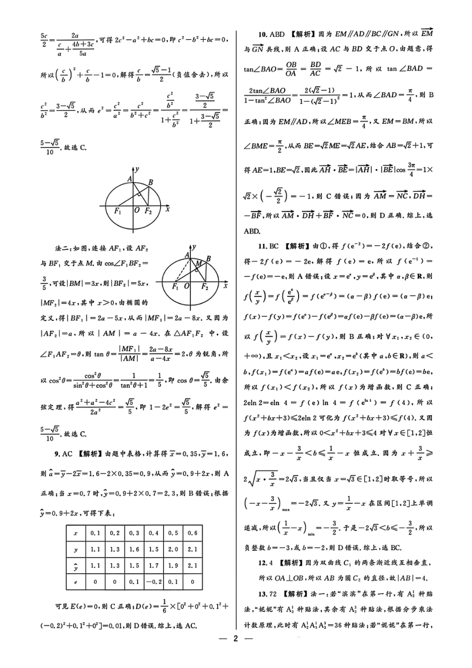 高三数学 模拟题   大教育山东联盟2025届高三质量检测第二次联考数学答案(1).pdf