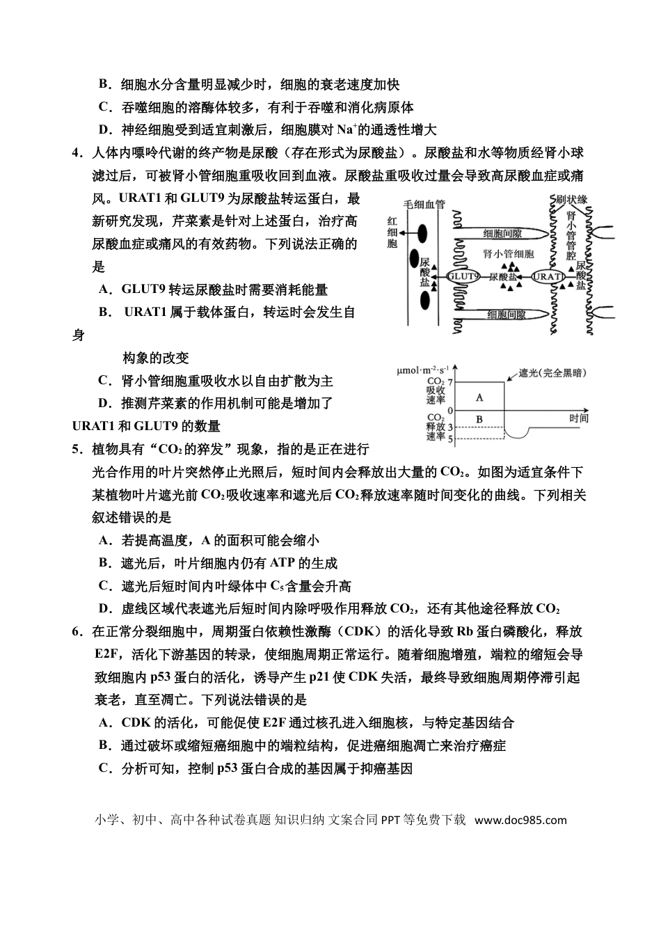 2025届 生物二模 (1).doc