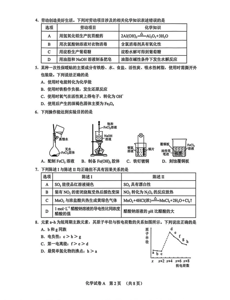 2026 年广州市普通高中毕业班综合测试（一）化学试题(1).pdf
