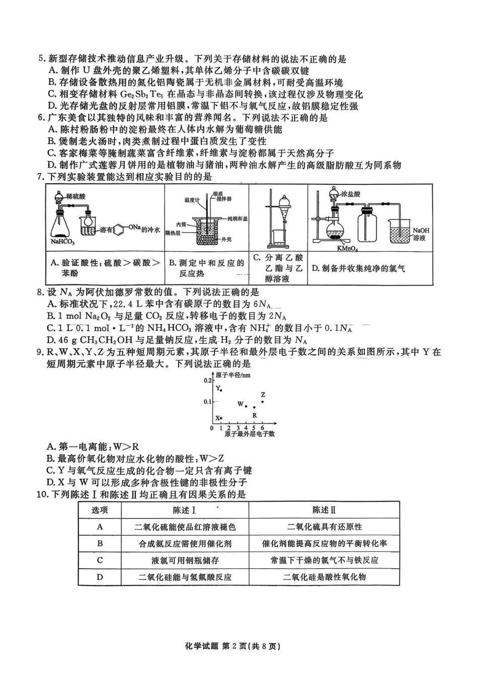 广东省多校2025-2026学年高三上学期12月月考+化学试题(1).pdf