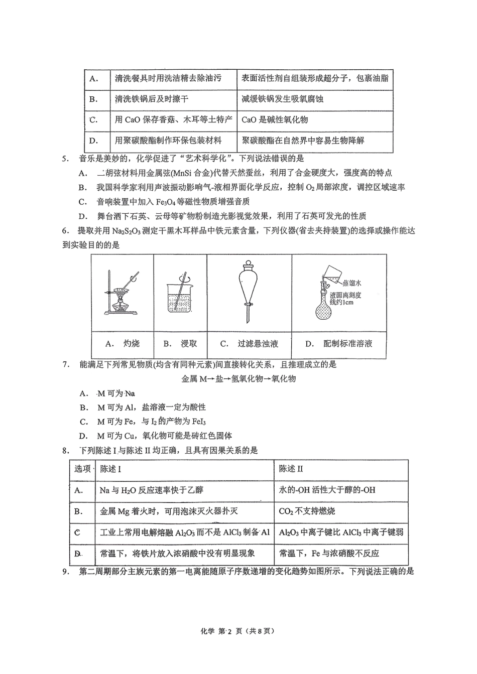 广东省执信中学、汕头市金山中学、深圳外国语学校2026届高三上学期联合调研考试 化学 PDF版含答案(1).pdf