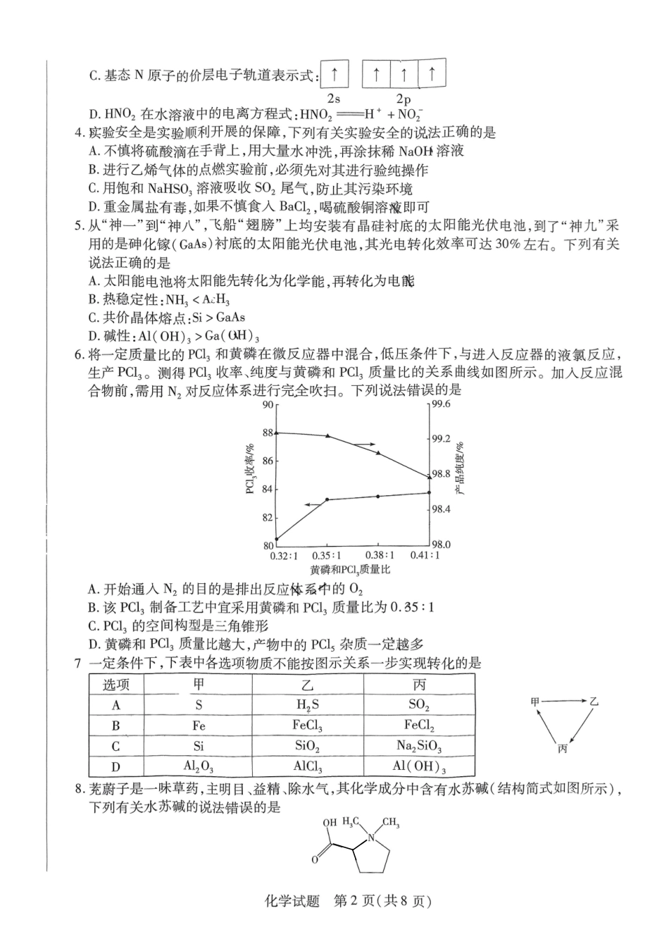 河南省创新发展联盟2025届高三一模化学(1).pdf