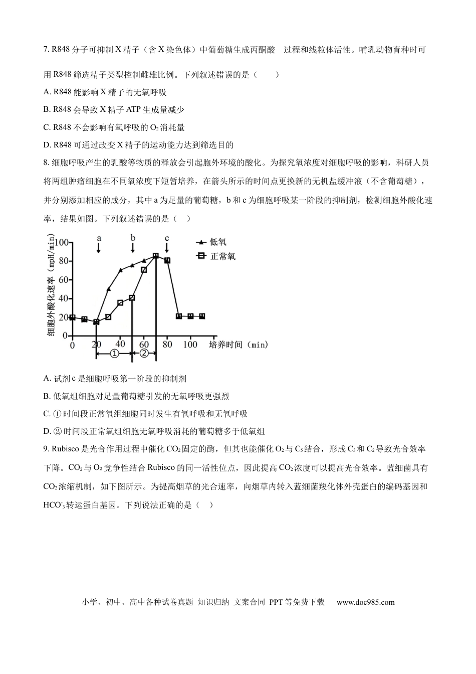 精品解析：黑龙江省哈尔滨师范大学附属中学2025-2026学年高三上学期期中考试生物试题（原卷版）(1).docx