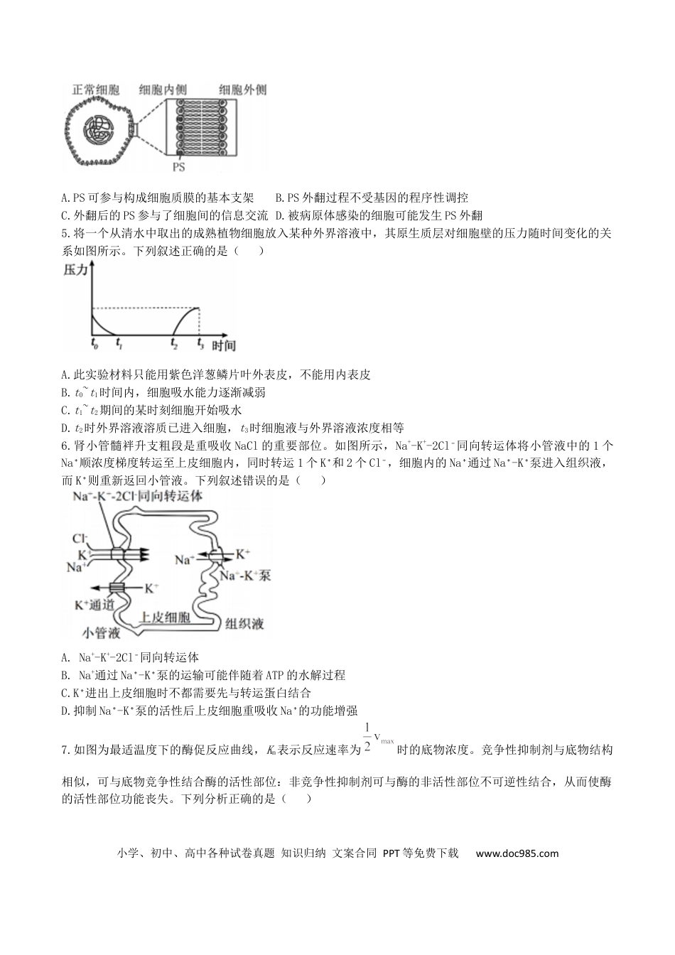 辽宁省实验中学2026届高三上学期10月第二次模拟生物试卷（含答案）(3).docx