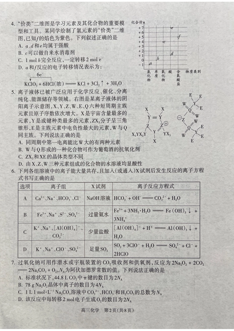 山西省吕梁市2024-2025学年高三上学期期末考试化学试题(1).pdf