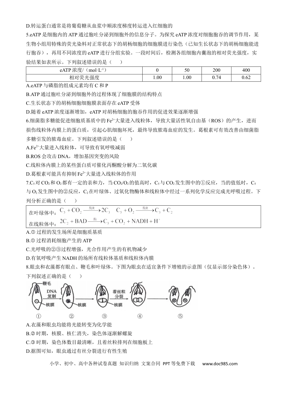山西省三晋名校联考2024-2025学年高三上学期10月考试生物学试题（含解析）(4).docx